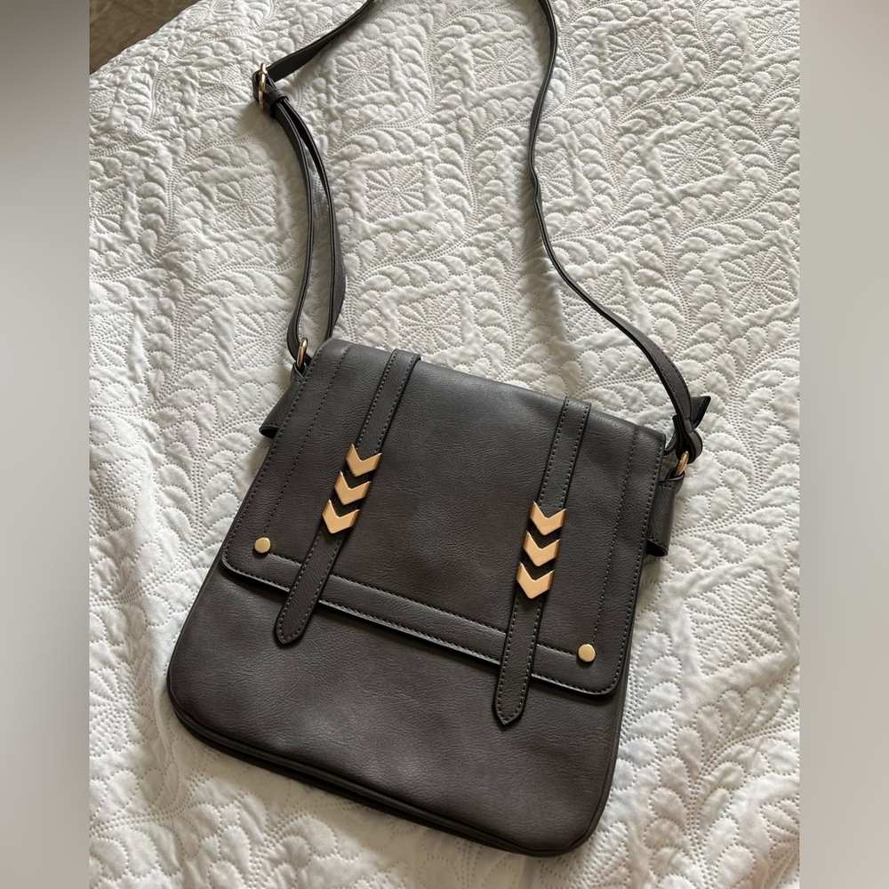 Stylish Gray Crossbody Bag